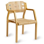 Visitor Chair Kit - 'Devon' 4 Leg w/ Arms (STOCK RUN OUT $46)